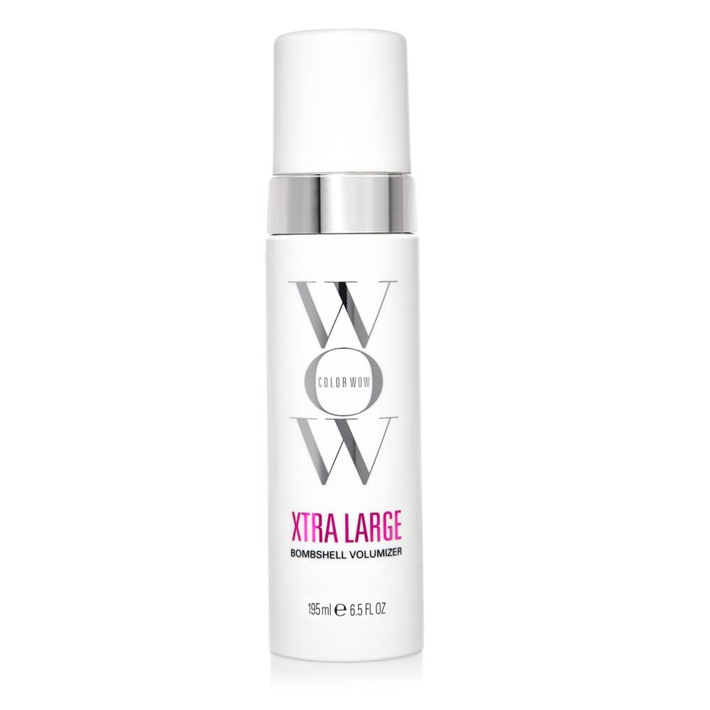 Color Wow Xtra Large Bombshell Volumizer – alcohol-free volumizing technology; weightless, non-drying, non-dulling; instantly thickens fine, flat hair; last for days"