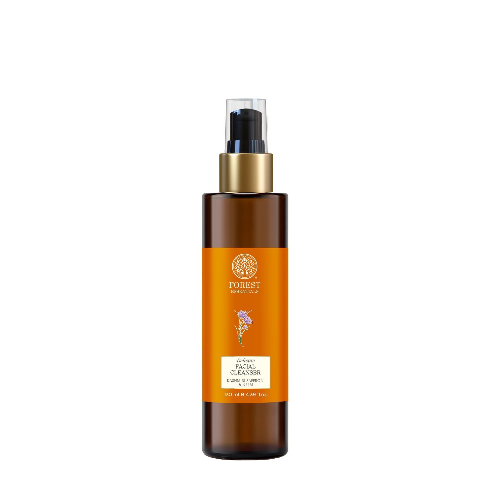 Forest Essentials Ayurvedic Purifying Face Wash with Saffron & Neem | For Normal to Oily Skin | Sulphate Free