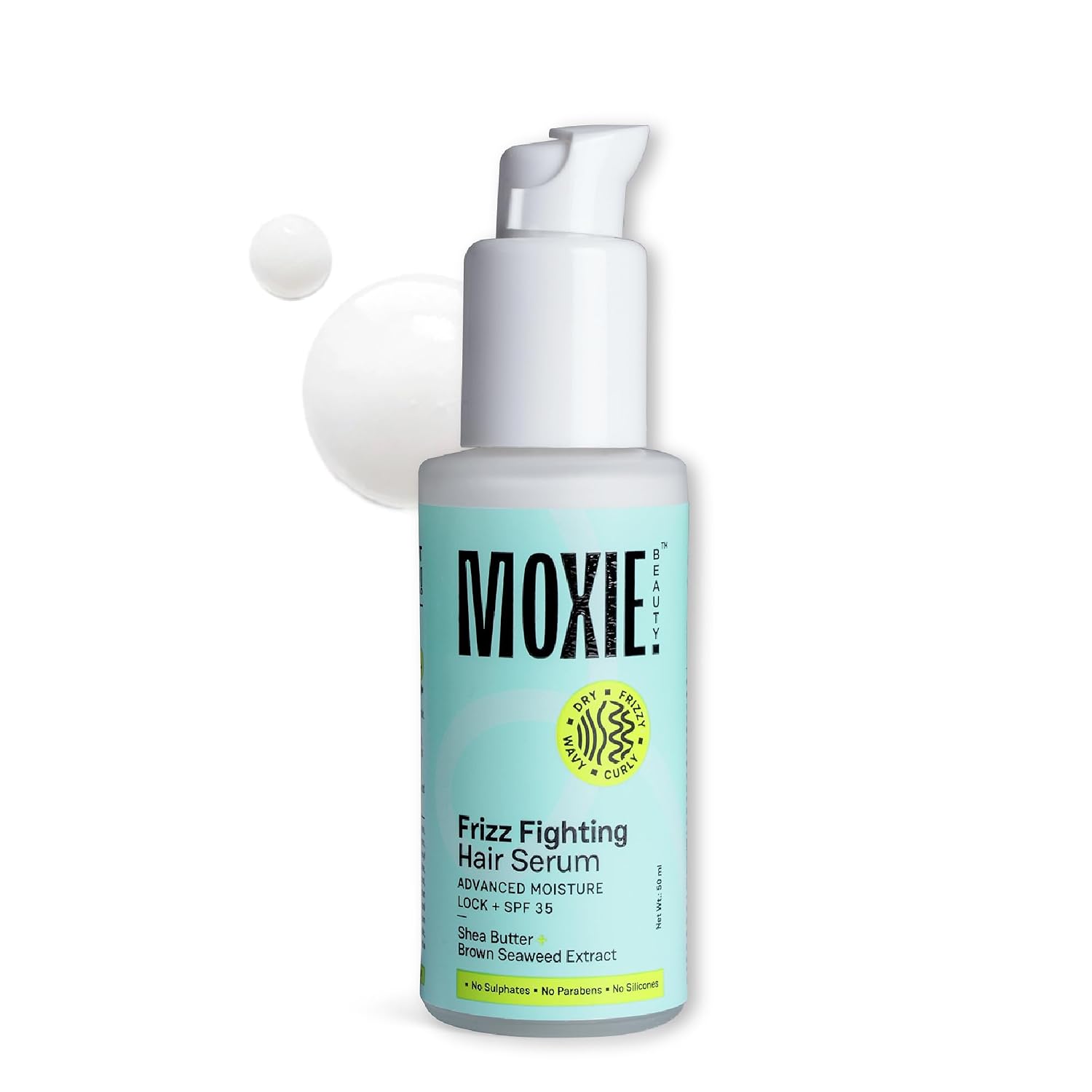 Moxie Beauty Frizz Fighting Hair Serum, SPF 35 Heat Protection | 50ml