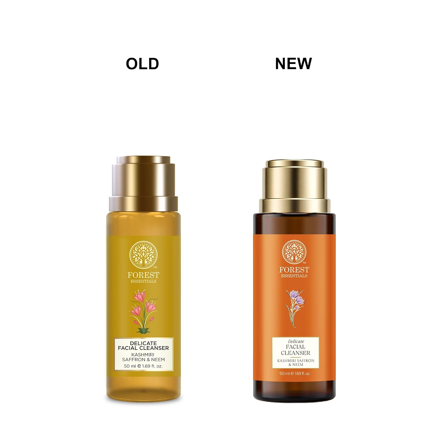 Forest Essentials Ayurvedic Purifying Face Wash with Saffron & Neem | For Normal to Oily Skin | Sulphate Free