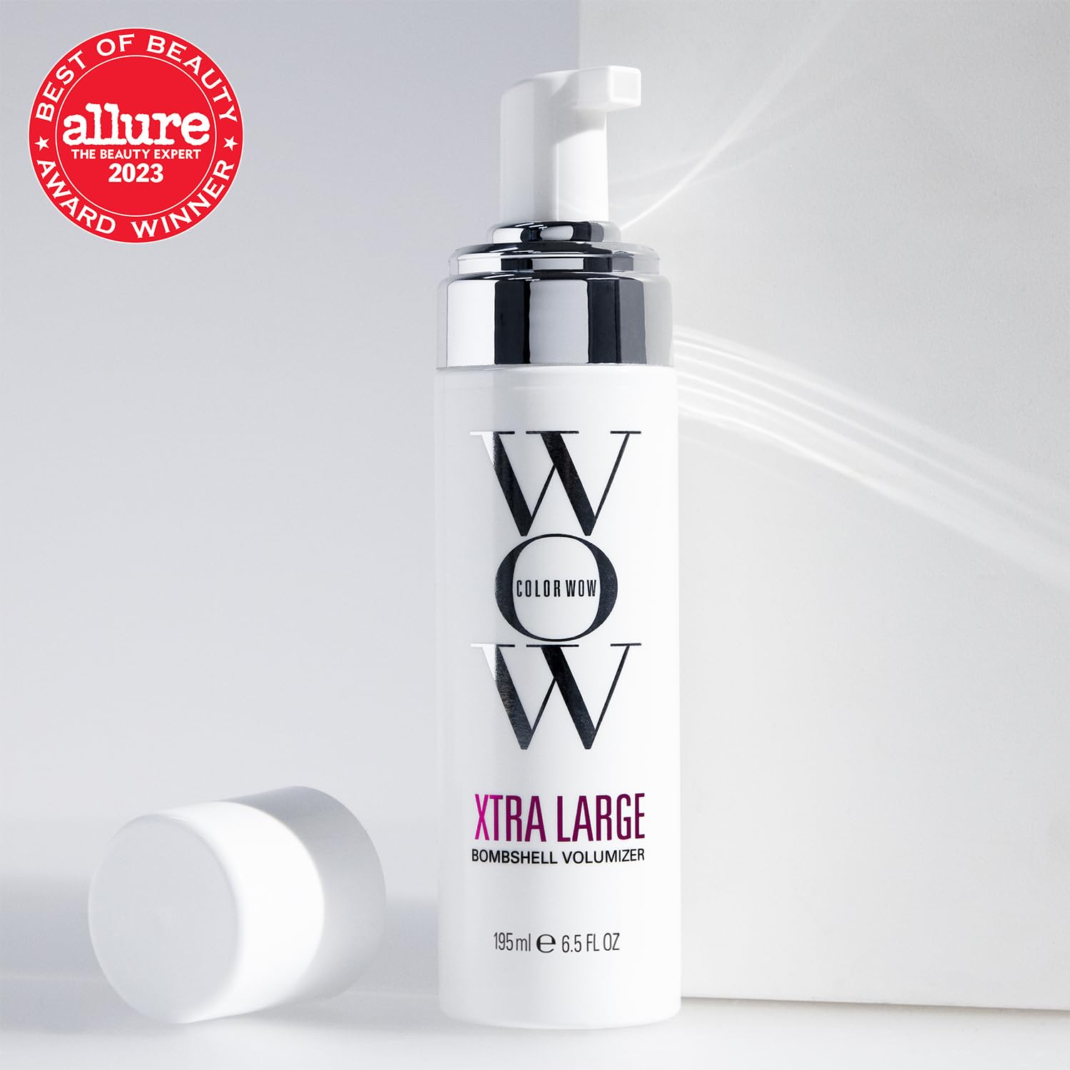 Color Wow Xtra Large Bombshell Volumizer – alcohol-free volumizing technology; weightless, non-drying, non-dulling; instantly thickens fine, flat hair; last for days"
