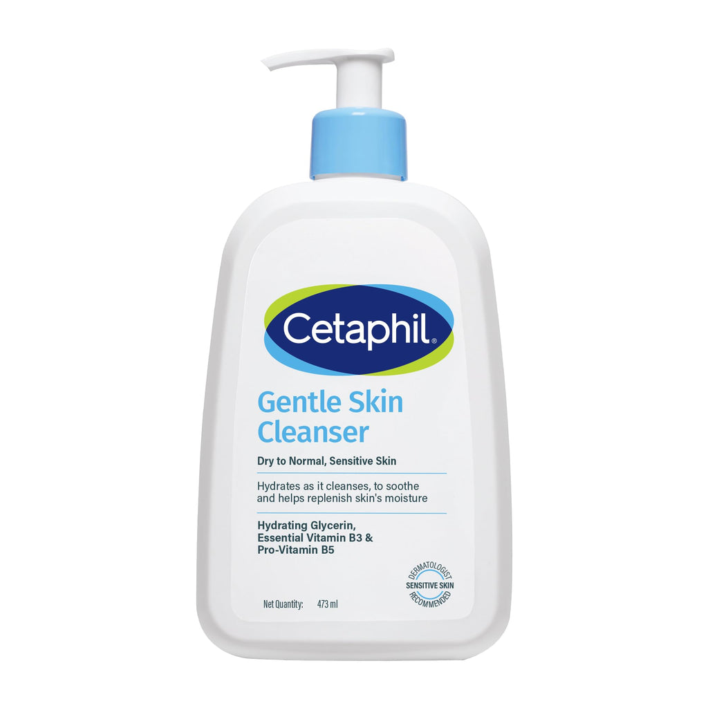 Cetaphil Gentle Skin Hydrating Face Wash 236ml, Paraben Free, Sulphate-Free Gentle Skin Hydrating Cleanser with Niacinamide, Vitamin B5 for Dry to Normal, Sensitive Skin