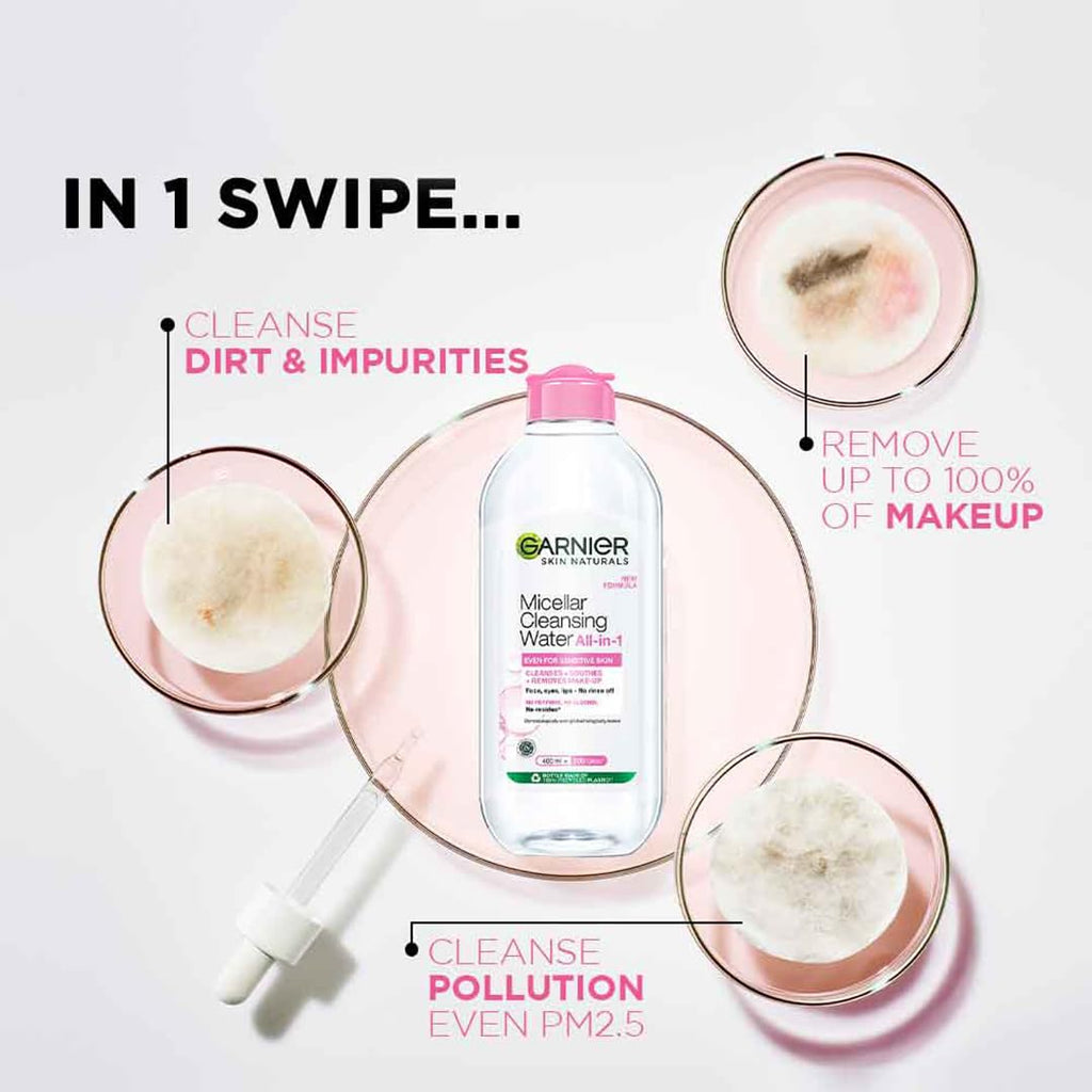 Garnier Micellar Cleaning Water, Hydrating & Soothing, 400ml