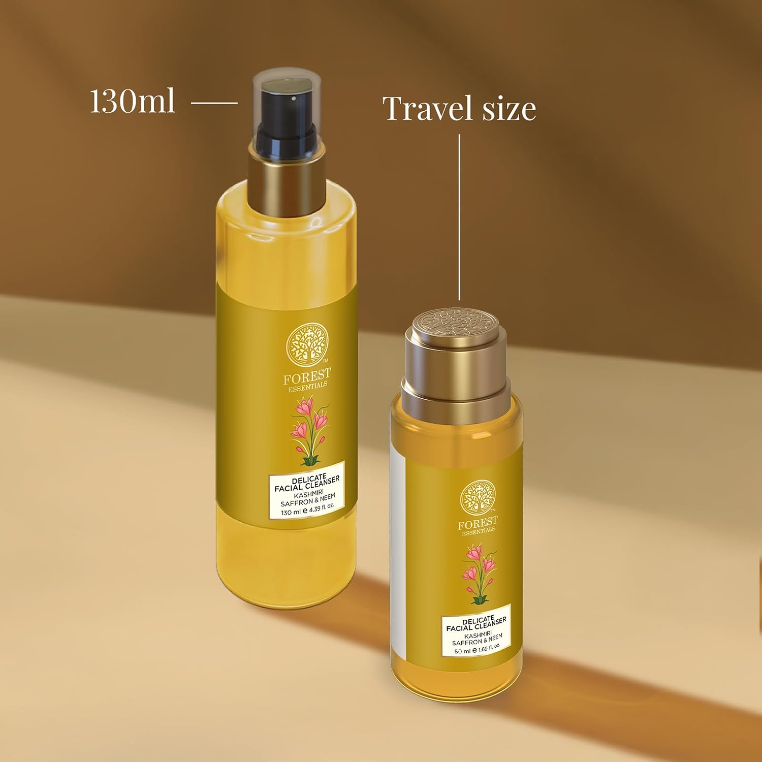 Forest Essentials Ayurvedic Purifying Face Wash with Saffron & Neem | For Normal to Oily Skin | Sulphate Free