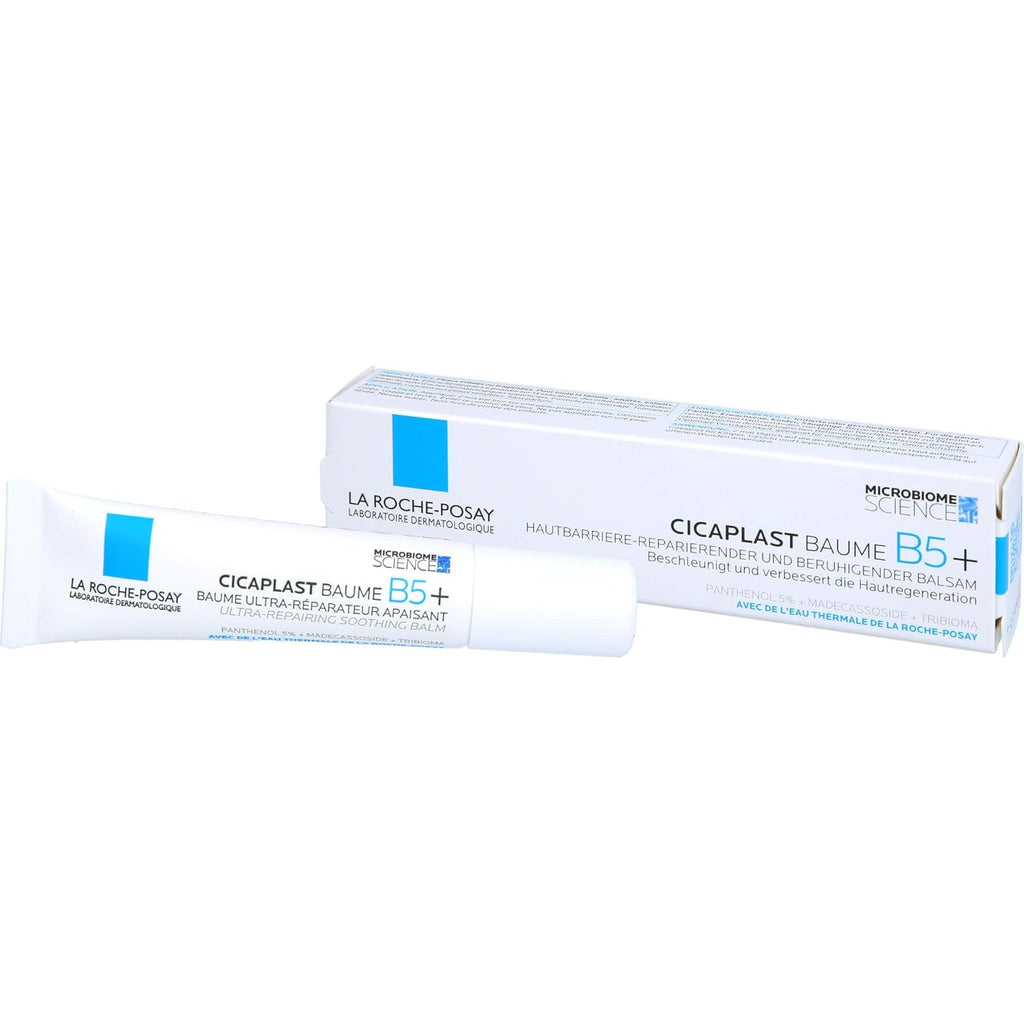 La Roche-Posay Cicaplast Baume B5+ Repair Moisturizer Balm | Hydating Multi-Purpose Soothing Cream for Dry, Sensitive & Damaged Skin, Fragrance Free 15 ml