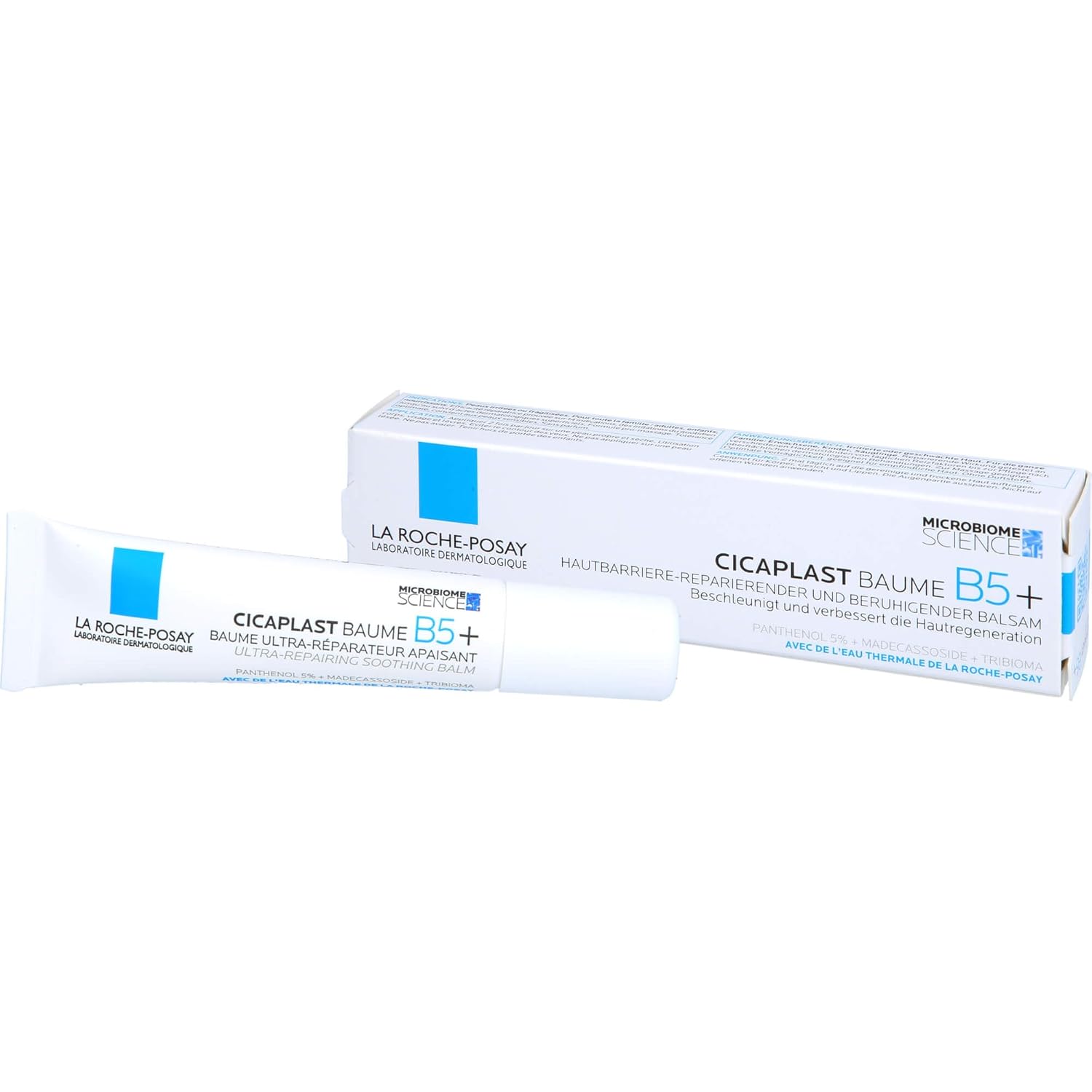 La Roche-Posay Cicaplast Baume B5+ Repair Moisturizer Balm | Hydating Multi-Purpose Soothing Cream for Dry, Sensitive & Damaged Skin, Fragrance Free 15 ml