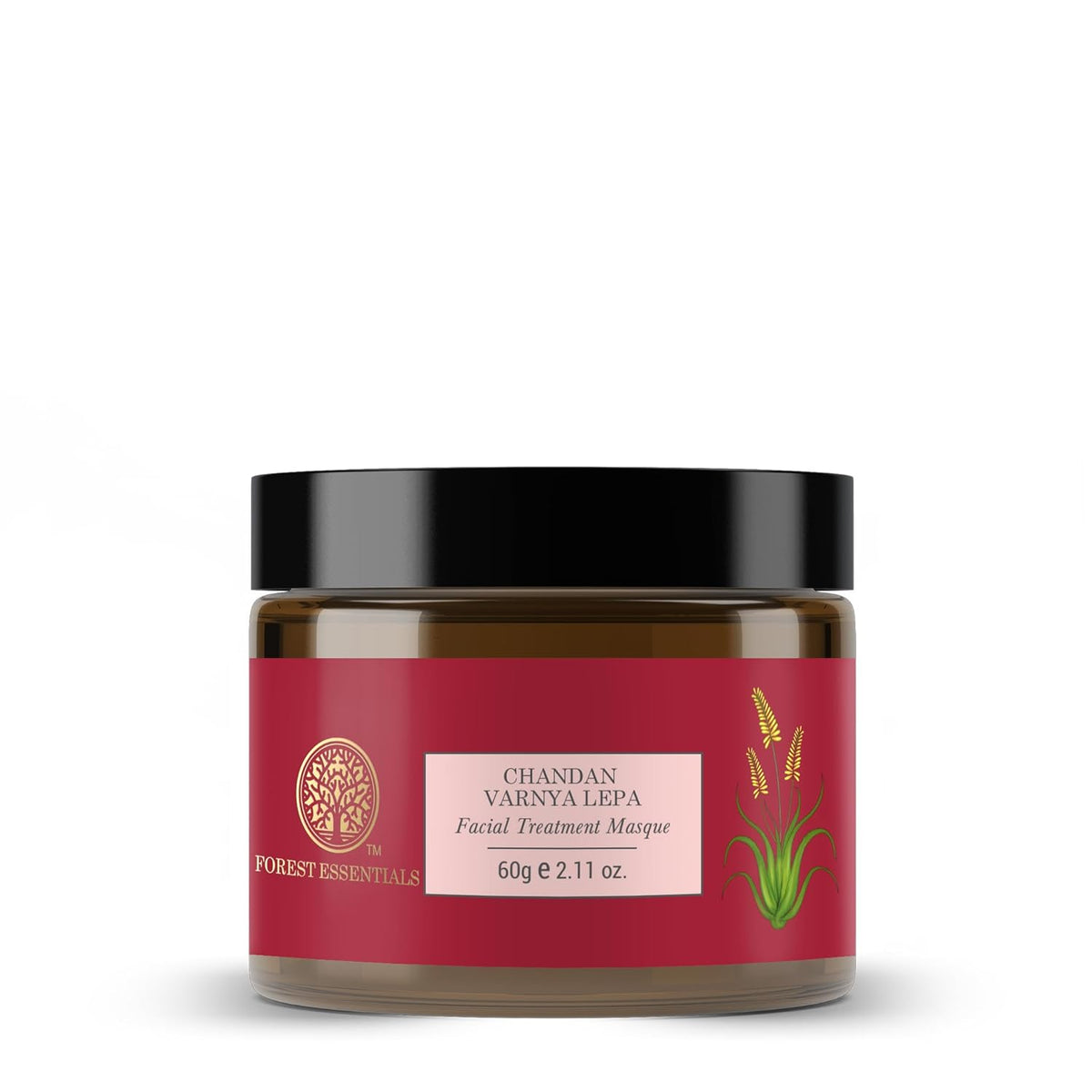 Forest Essentials Chandan Varnya Face Pack | Ayurvedic Hydrating Facial Lepa with Sandalwood | For Skin Toning, Smoothening & Radiance