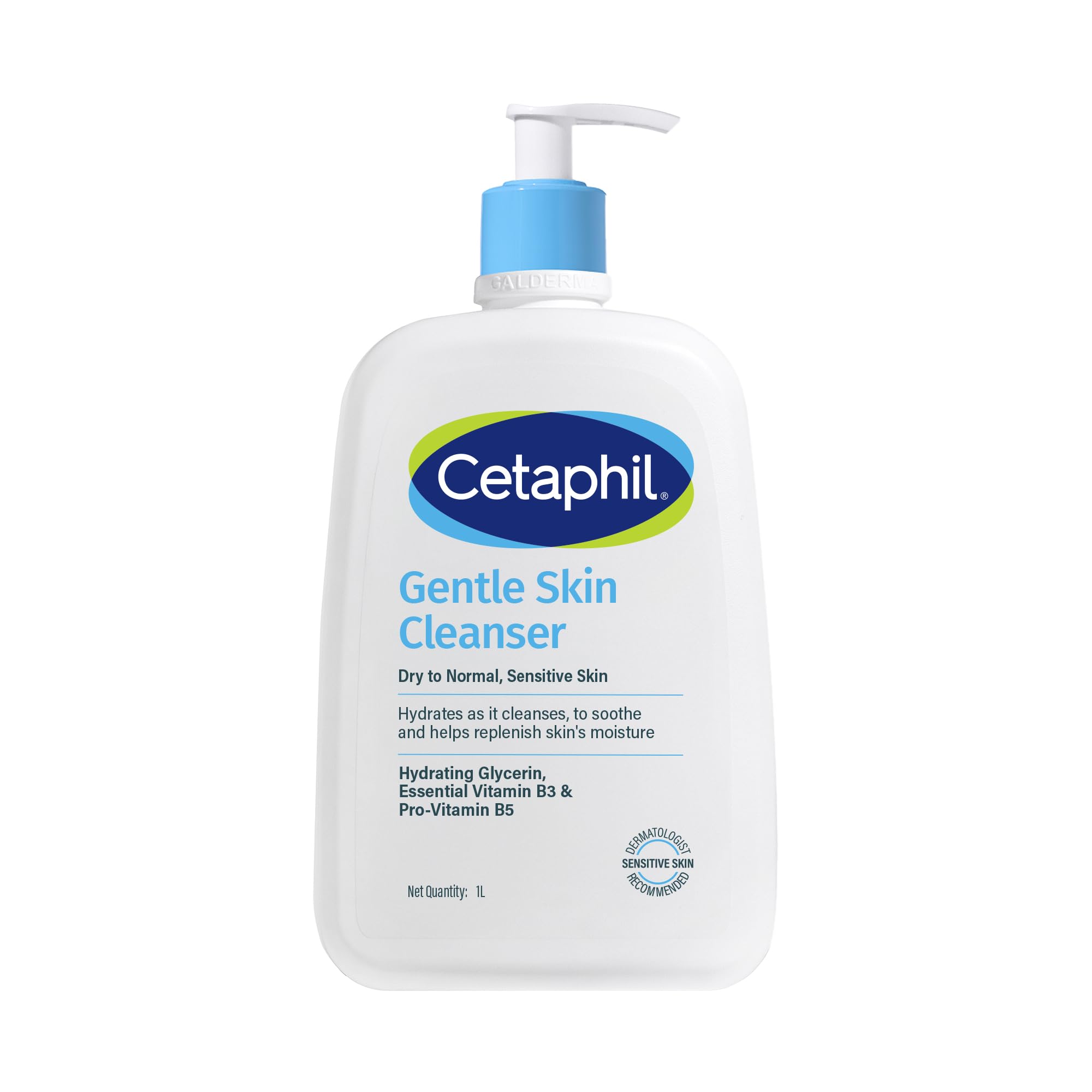 Cetaphil Gentle Skin Hydrating Face Wash 236ml, Paraben Free, Sulphate-Free Gentle Skin Hydrating Cleanser with Niacinamide, Vitamin B5 for Dry to Normal, Sensitive Skin