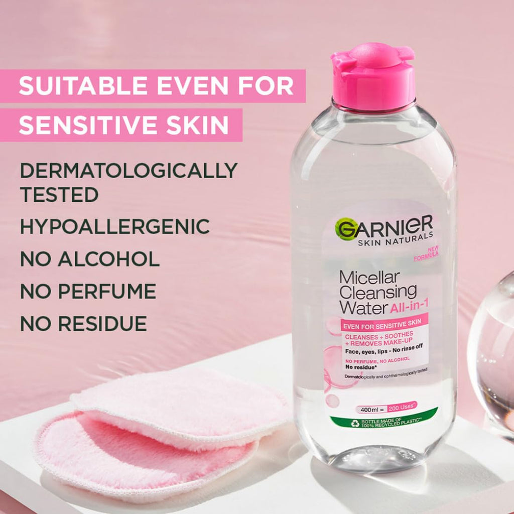 Garnier Micellar Cleaning Water, Hydrating & Soothing, 400ml