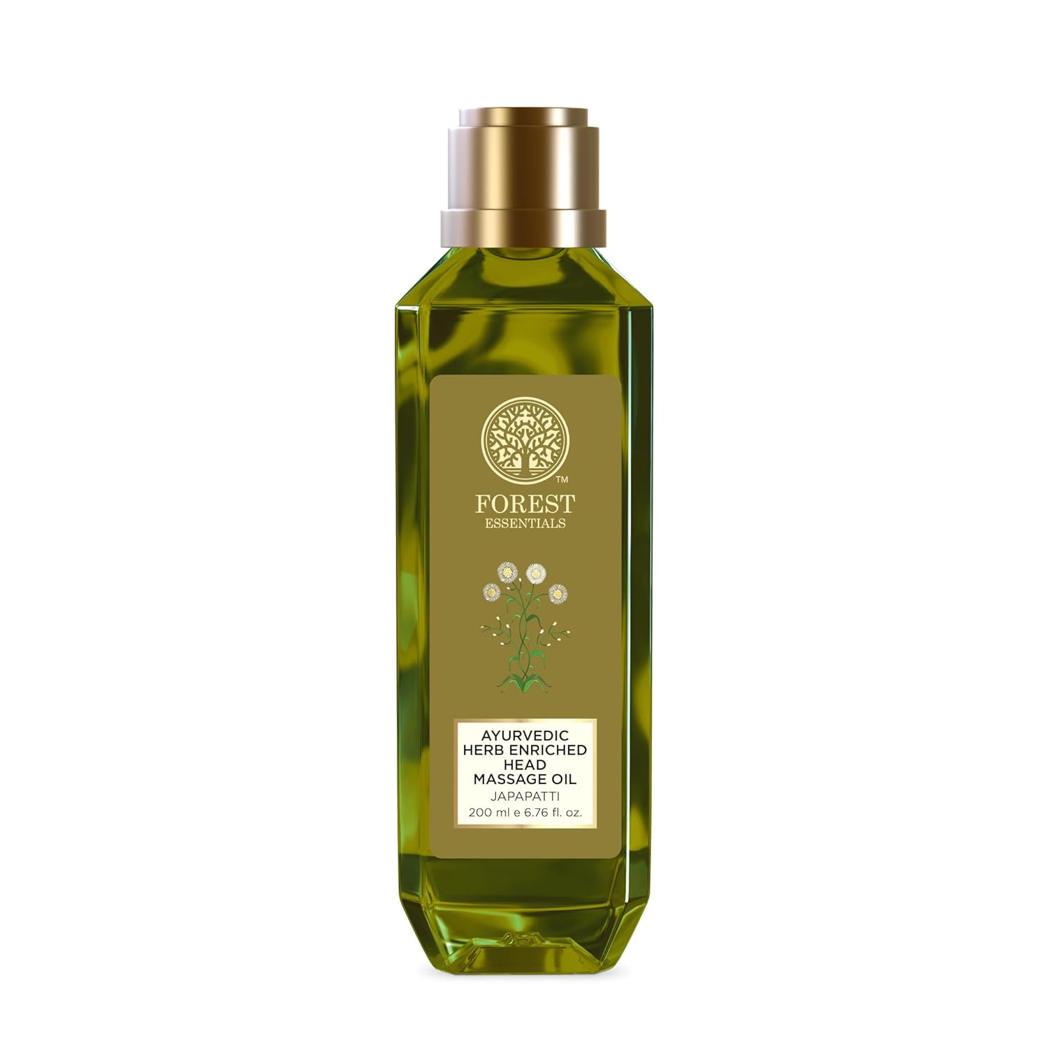 Forest Essentials Japapatti Head Massage Oil | Ayurvedic Hair Oil for Hair Growth & Dry Frizzy Hair | Ideal for Dry, Chemically Treated Hair