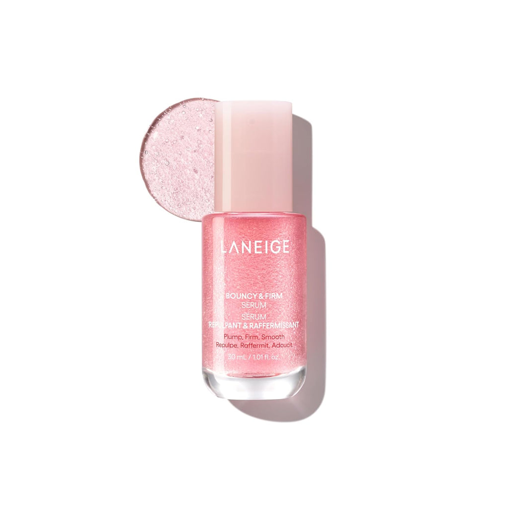 Laneige Bouncy & Firm Radiance Boosting Serum with Peony & Collagen and Peptides for Hydrated and Firm Skin | Instant Glow