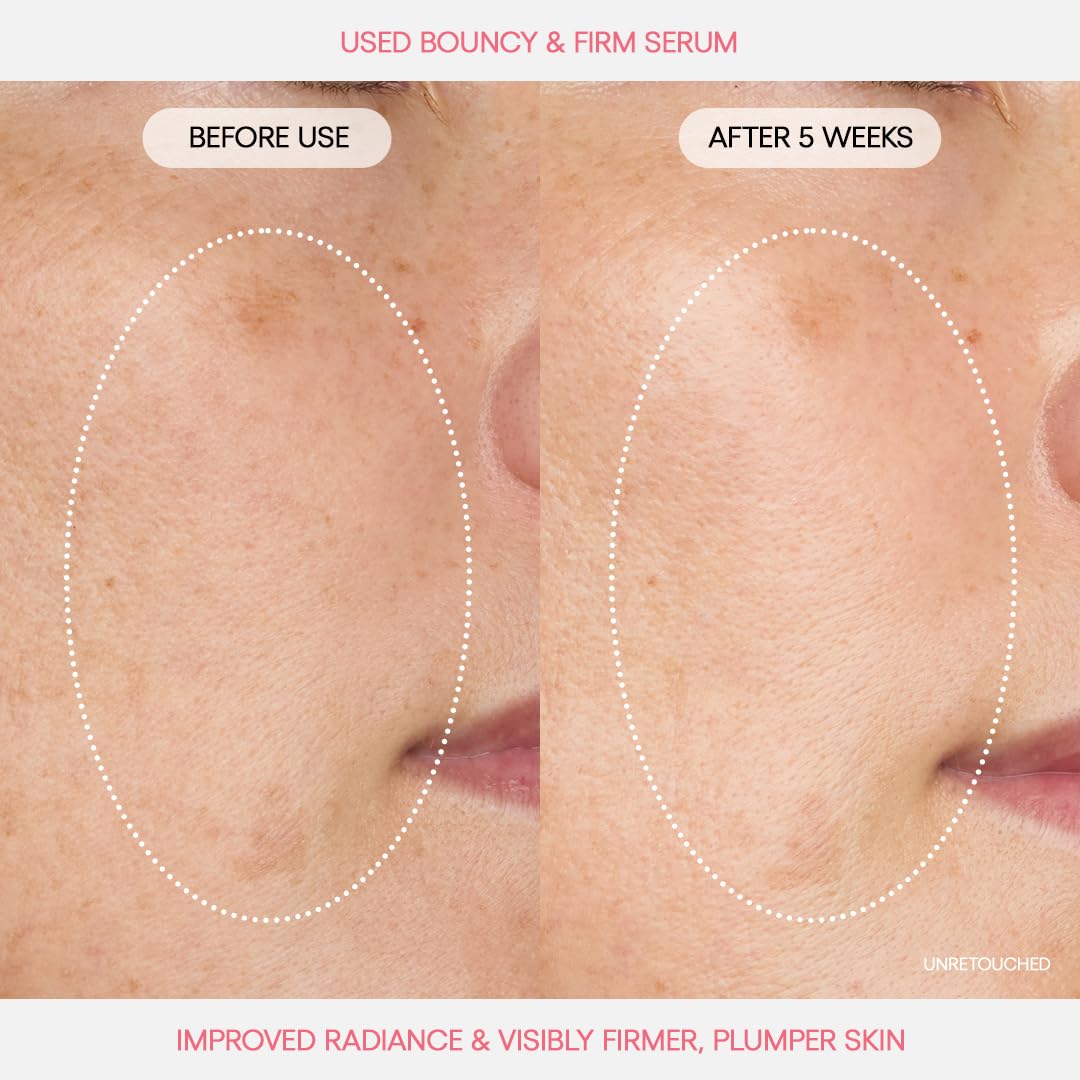 Laneige Bouncy & Firm Radiance Boosting Serum with Peony & Collagen and Peptides for Hydrated and Firm Skin | Instant Glow