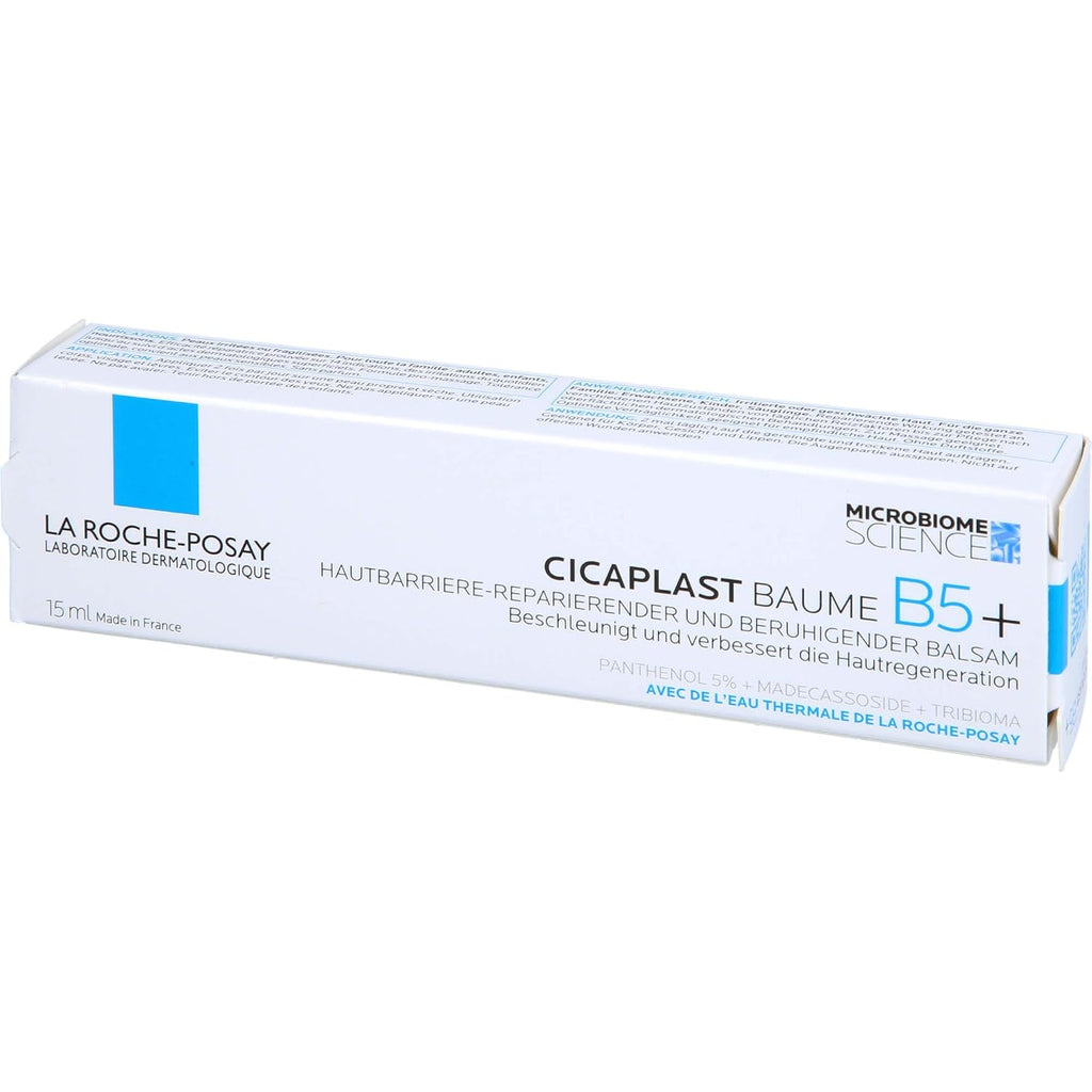 La Roche-Posay Cicaplast Baume B5+ Repair Moisturizer Balm | Hydating Multi-Purpose Soothing Cream for Dry, Sensitive & Damaged Skin, Fragrance Free 15 ml