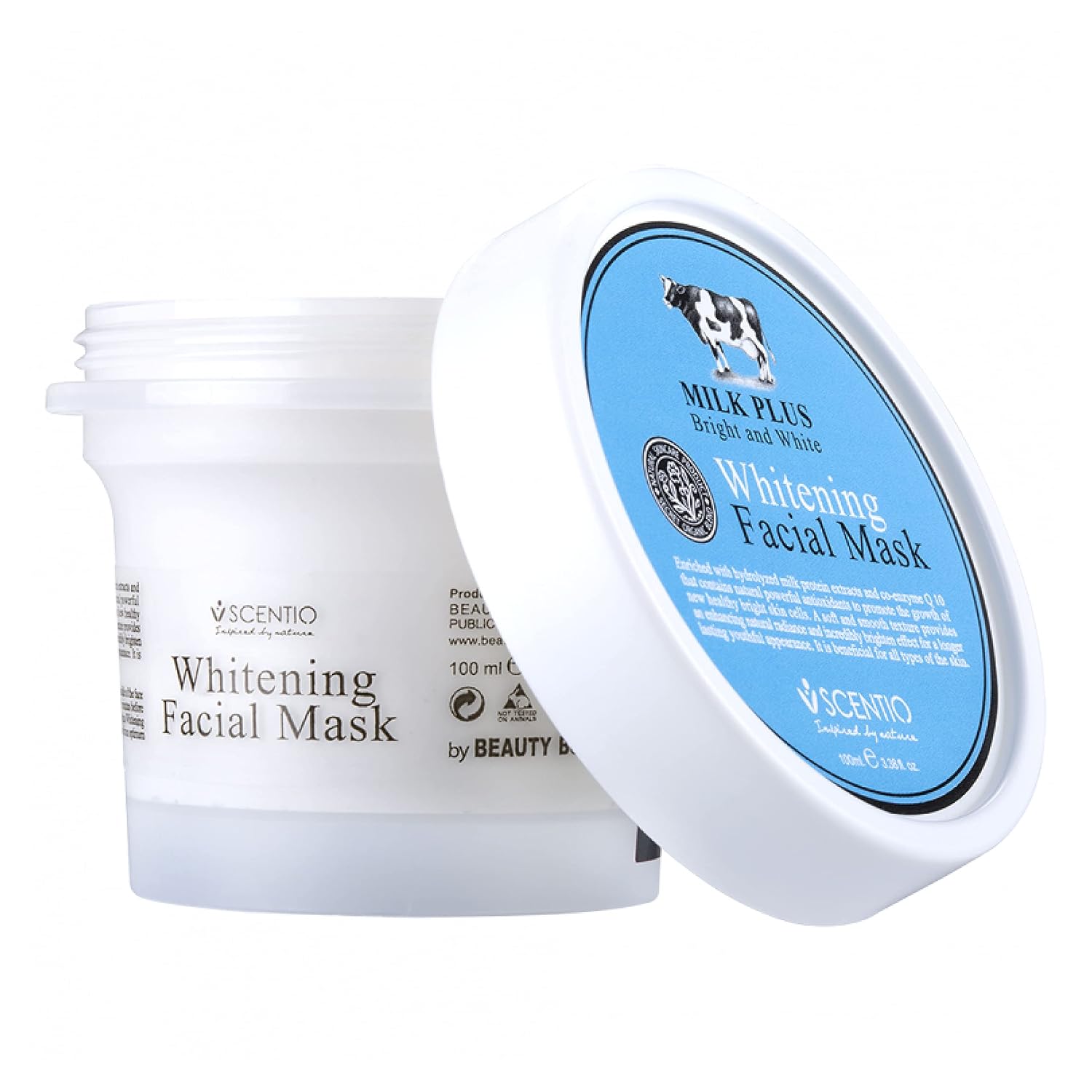 Scentio Milk Plus Organic Whitening Facial Mask 100 ML (Made In Thailand)