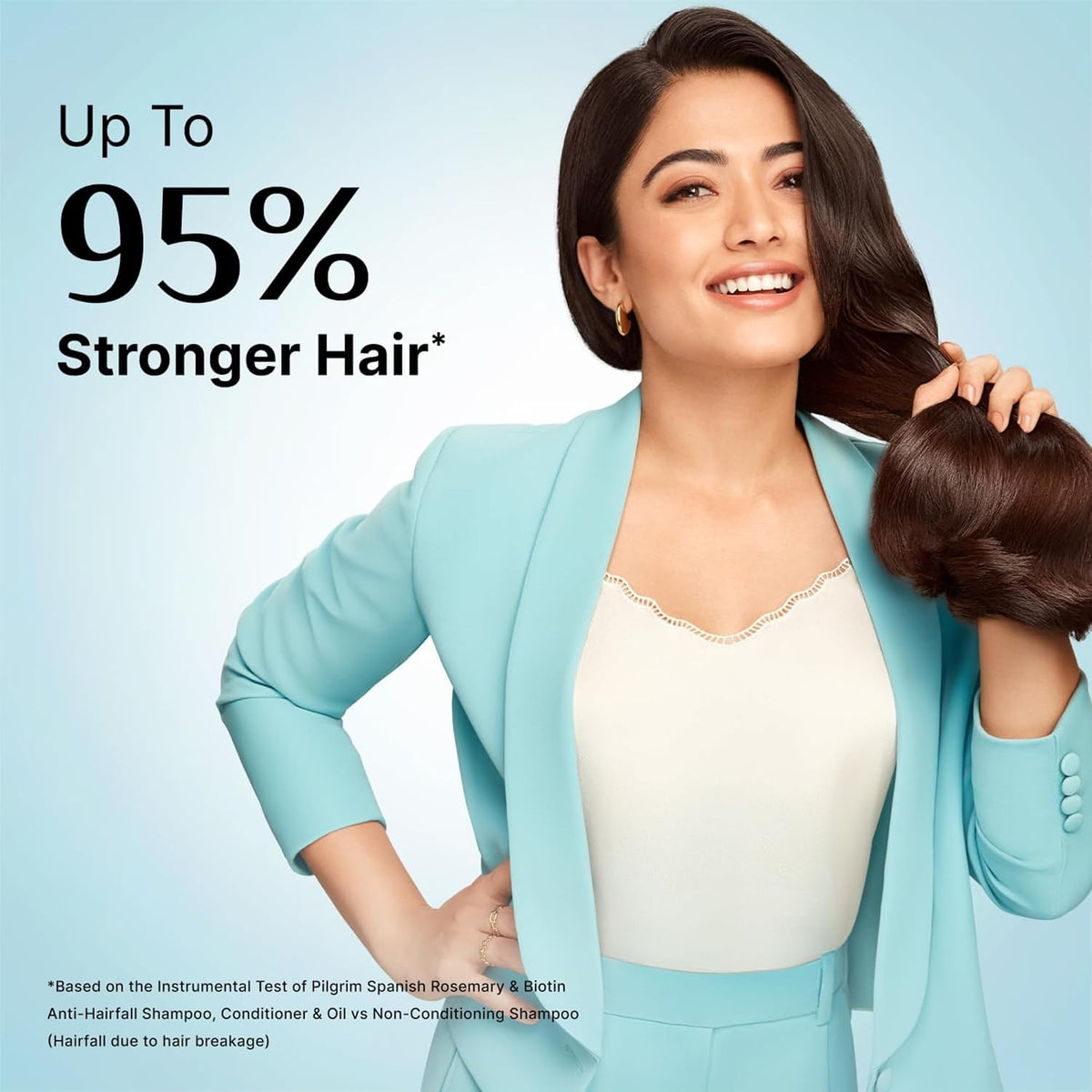 Pilgrim Spanish Rosemary & Biotin Anti Hairfall Conditioner for Reducing Hair Loss & Breakage | Upto 95% stronger hairs | Suitable for all hair types | For Men & Women 200ml