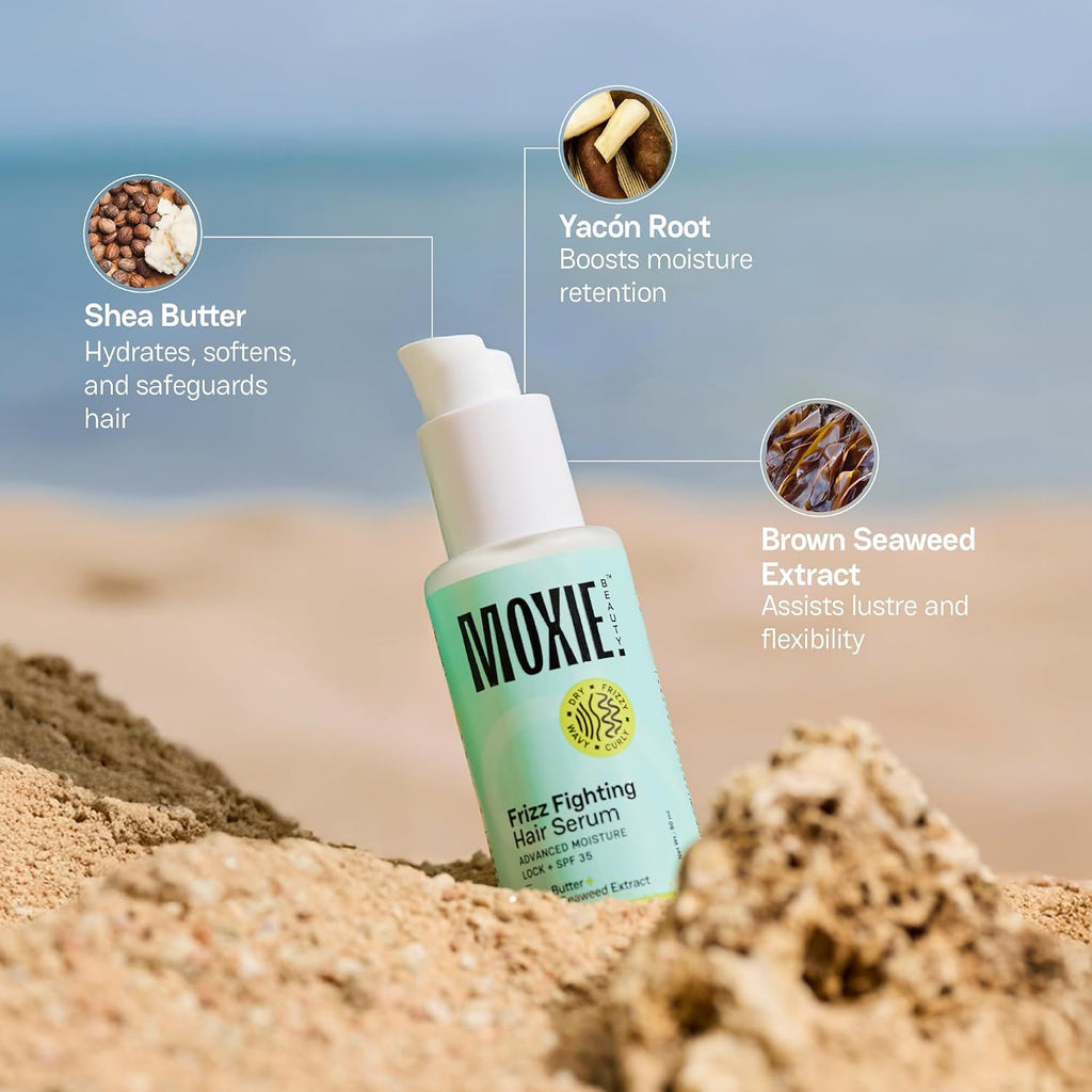Moxie Beauty Frizz Fighting Hair Serum, SPF 35 Heat Protection | 50ml