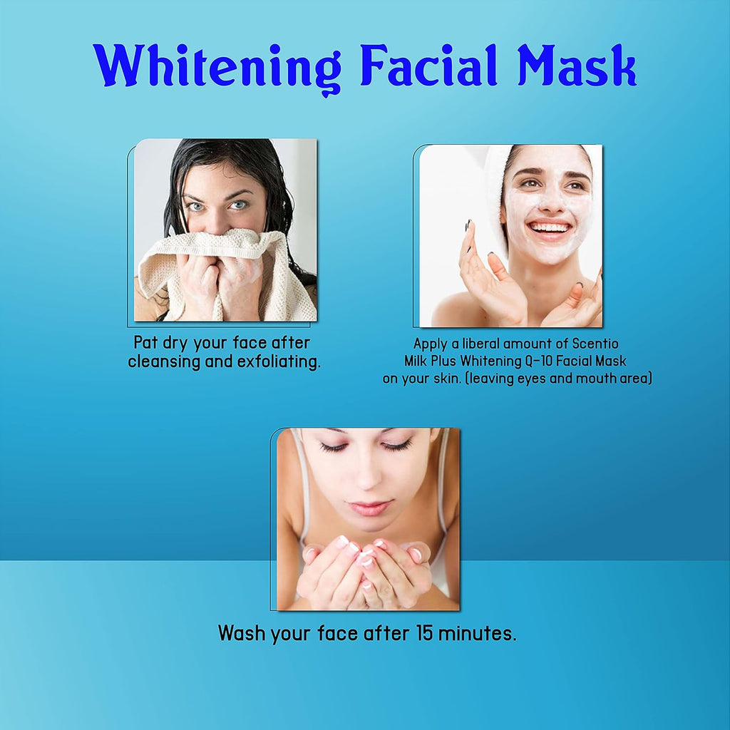Scentio Milk Plus Organic Whitening Facial Mask 100 ML (Made In Thailand)