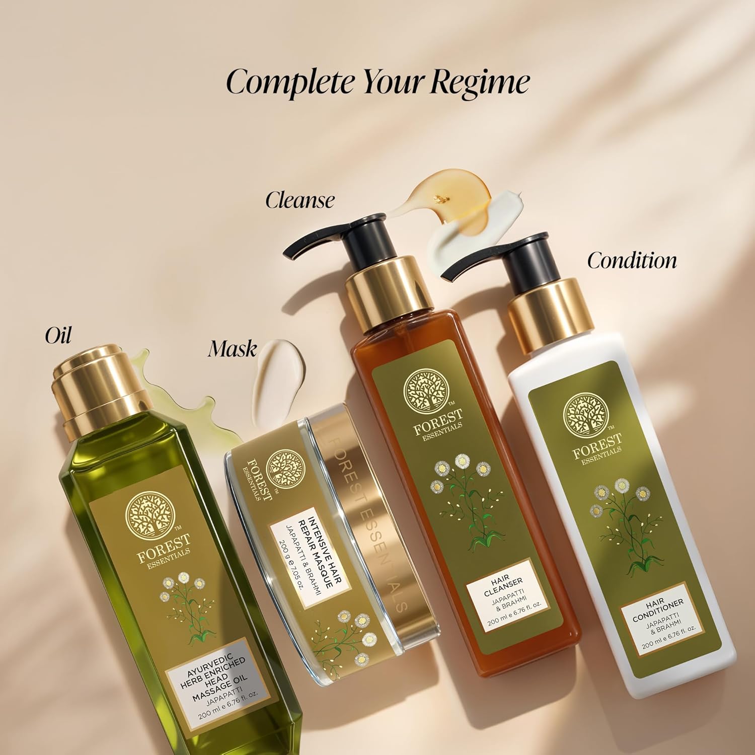 Forest Essentials Japapatti Head Massage Oil | Ayurvedic Hair Oil for Hair Growth & Dry Frizzy Hair | Ideal for Dry, Chemically Treated Hair